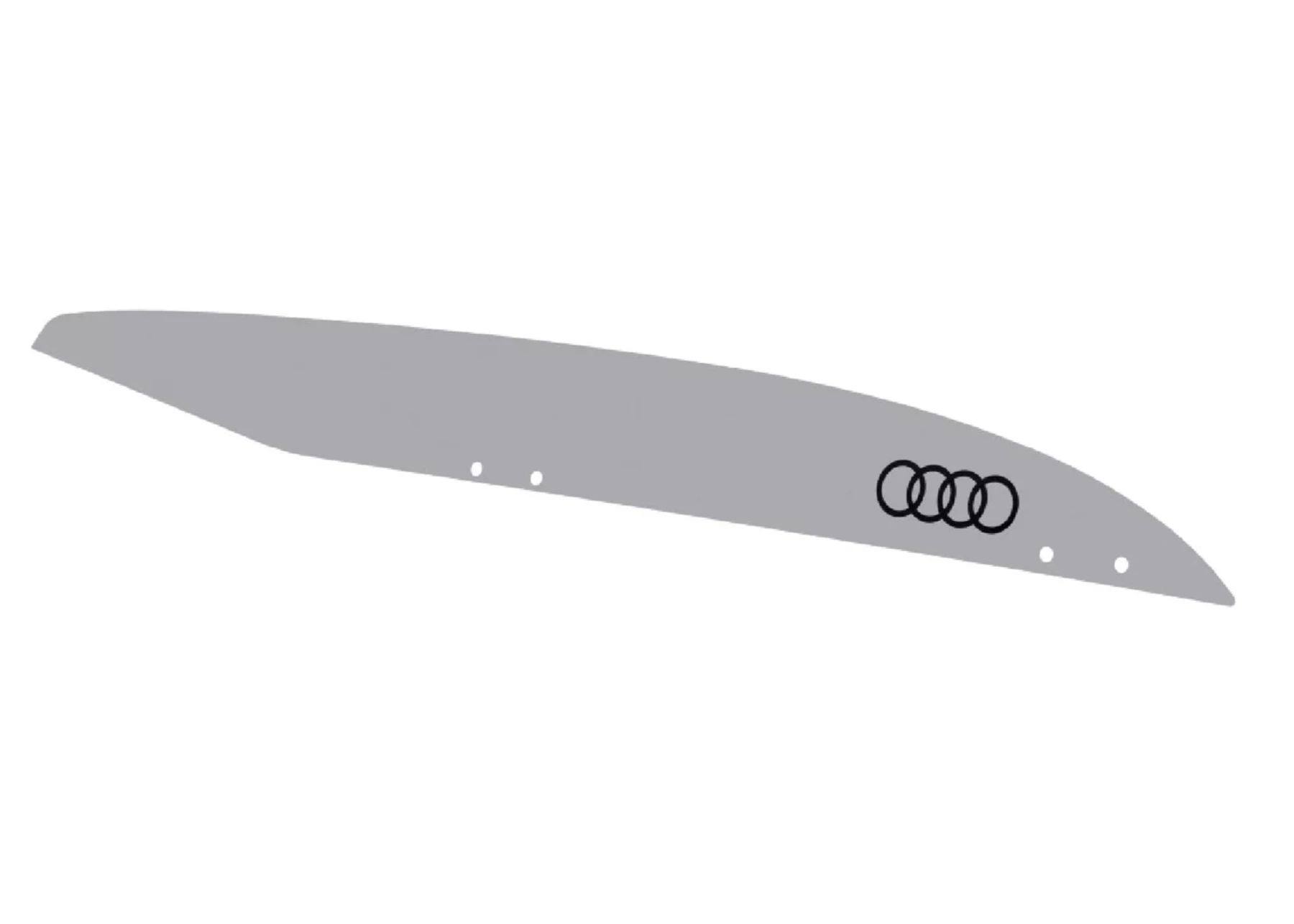 Dekorační fólie pro střešní box Audi (430 l), stříbrná
