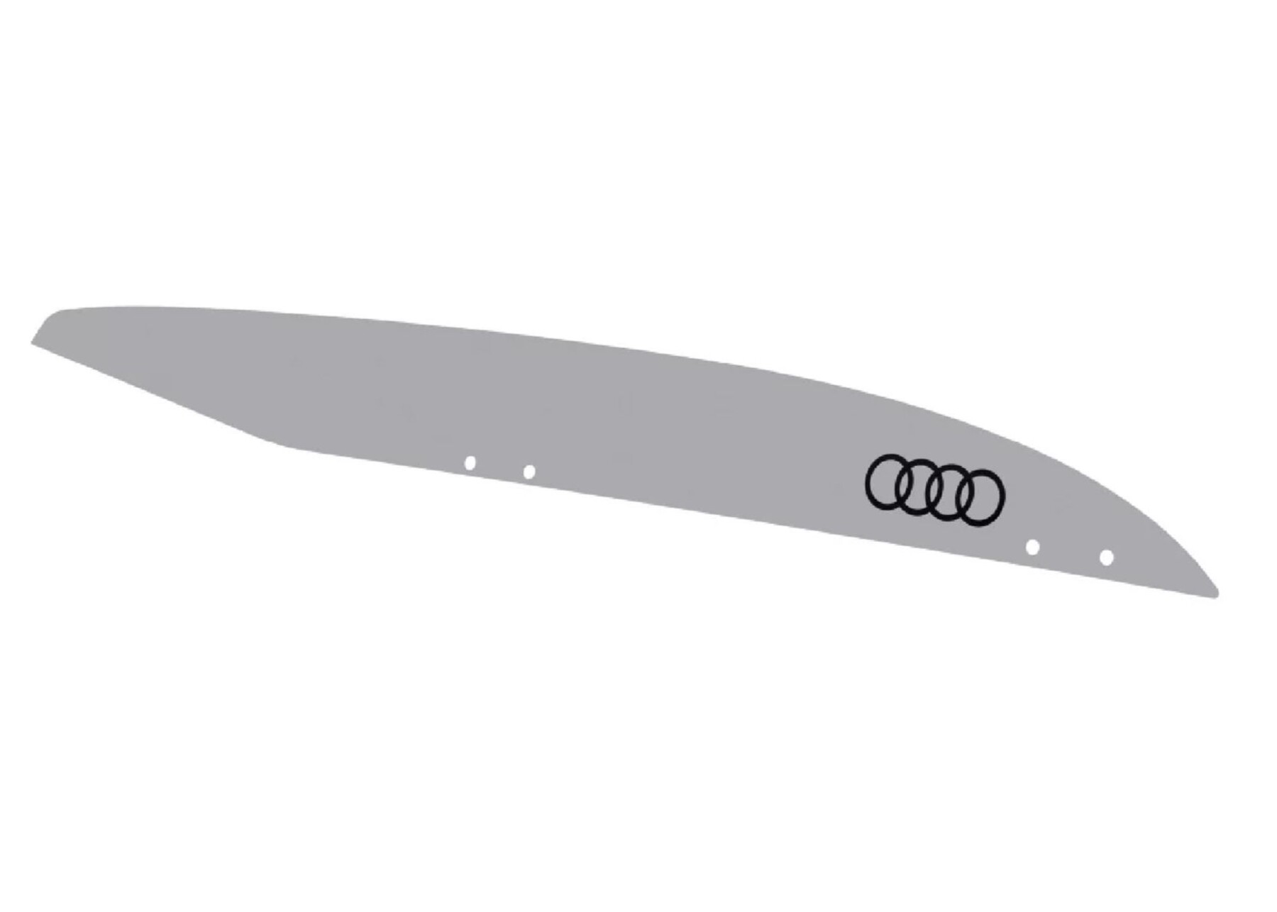 Dekorační fólie pro střešní box Audi (430 l), stříbrná