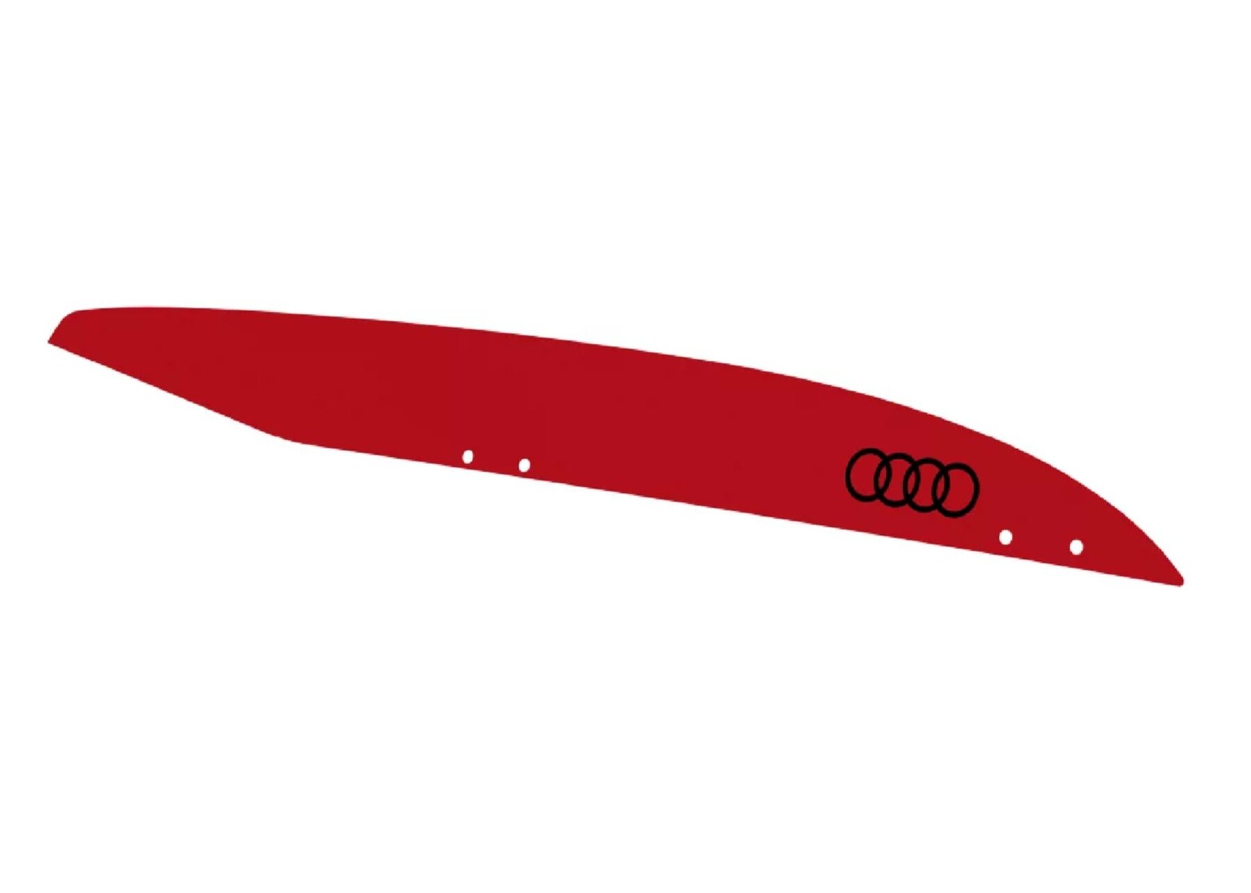 Dekorační fólie pro střešní box Audi (310 l), červená
