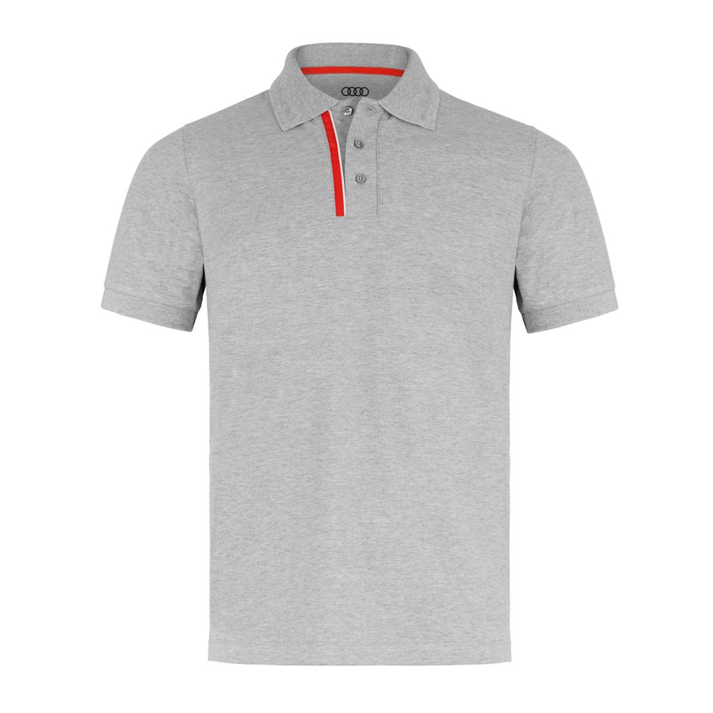 Pánské polo triko Audi Sport,  šedé melanž
